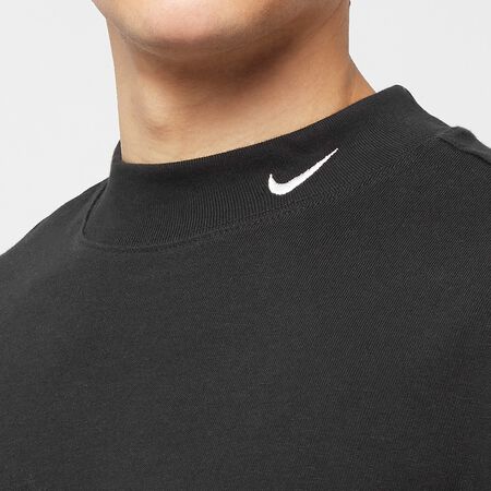 Nike Men's Life Long-Sleeve Mock Neck Shirt-Black